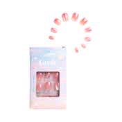 Gush Beauty Nailed It Reusable Luxury Press On Nails with Application Kit - Tangerine Crystal