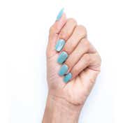 Gush Beauty Nailed It Reusable Luxury Press On Nails with Application Kit - Blue Taffy Cat Eye