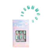 Gush Beauty Nailed It Reusable Luxury Press On Nails with Application Kit - Blue Taffy Cat Eye