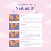 Gush Beauty Nailed It Reusable Luxury Press On Nails with Application Kit - Ice Crystal