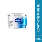 Vaseline Cloud Soft Light Moisturiser 100 Hours Non-Sticky Hydration Ceramides and Hyaluron (200 ml)