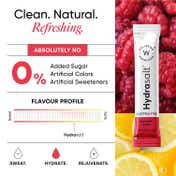Wellbeing Nutrition HydraSalt Electrolyte Drink Raspberry Lemon Flavor Pack of 15 (90 g)