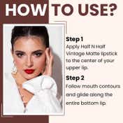 Half N Half Vintage Matte Non-Transfer Lipstick - Famous Maroon-14 (3.8 g)