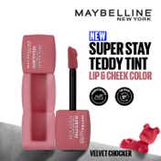 Maybelline New York Superstay Teddy Tint Lip and Cheek Color - Velvet Choker (5 ml)