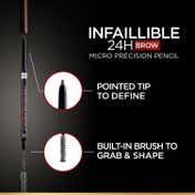 L'Oreal Paris Infallible Brows Upto 24H Micro Precision Pencil - 1.0 Ebony (4.9 g)