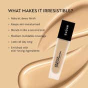 SUGAR Cosmetics Ace Of Face Dewy Foundation - 15 Cappuccino (30 ml)
