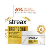 Streax Bright & Shine Serum Infused Face Cream Gel (50 g)