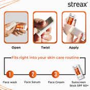 Streax Invisible Sunscreen Stick SPF 60 PA++++ (20 g)