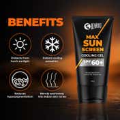 Beardo Max Sunscreen Cooling Gel Spf 60 (50 g)
