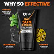 Beardo Max Sunscreen Cooling Gel Spf 60 (50 g)