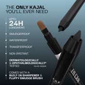 FAE BEAUTY Eye-Deal Intense Gel Kajal With Sharpener & Fine Bristle Brush Shade - Black Sesame (0.35 g)