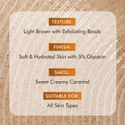 mCaffeine 7% Exfoliating and 1% Salicylic, 2% Lactic Acid Body Wash for Body Acne Reduce (300 ml)