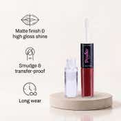 Power Beauty Double Duty Duo Lipstick + Lip Gloss  Dark Brown 03 + Transparent (10.5 ml)