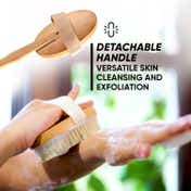 VEGA Long Handle Wooden Bath Brush Detachable for Men & Women (NBA-1/3)