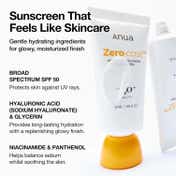 Anua Zero-Cast Moisturizing Finish Sunscreen SPF50+ PA++++ (50 ml)