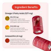 YourHappyLife Omega-3 4X Triglyceride & Astaxanthin for Brain Heart Joints (50 softgels)