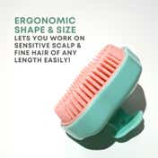Alan Truman Super Soft Shampoo and Scalp Massage Brush - Green and Pink (1 pc)