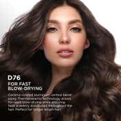 Denman Large Hot Curl Brush 48mm D76 - Black & White