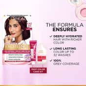 L'Oreal Paris New  Excellence Creme Hair Color Hyaluronic Acid, 6.62 Cherry Brunnette, (100gm + 72ml)