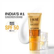 Lakme Matte Sunscreen SPF 50 PA+++, Niacinamide, UVA-B Protection, For Normal To OilyÂ SkinÂ (50 ml)