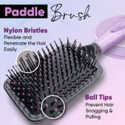 Vega Paddle Hair Brush with Cleaning Comb for Men & Women (E18-PB)
