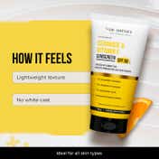 Dr. Sheth's Ceramide & Vitamin C Sunscreen SPF 50+ PA++++ In-Vivo Tested for Bright Skin (50g)