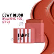 Lakme 9to5 Hya Beach Edit SPF BlushCreamy Texture TravelfriendlyDewy Finish- Off Duty Coral(8.6 g)