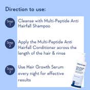 WishCare Multi Peptide Anti Hairfall Shampoo with Rosemary Boosts Hair Growth (250 ml)