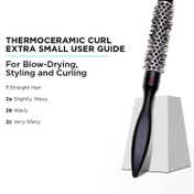 Denman Extra Small Hot Curl Brush 16mm D70 - Black & White