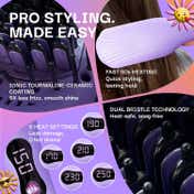 Bombae Pro Ceramic Ionic Hair Straightener Brush - 5X Less Frizz 2X More Volume (1 pc)