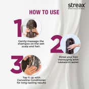 Streax Professional Canvoline Shampoo, Straightened Hair Post Care with Kera-Change Complex (1000 ml)