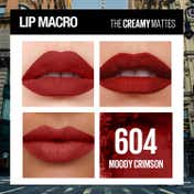Maybelline New York Color Sensational Creamy Matte Lipstick - 604 Moody Crimson (3.9 g)