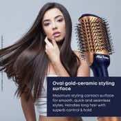 Alan Truman The Blow Brush with Storage & Travel Case-Midnight Blue (740 g)