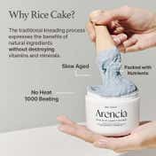 Arencia Fresh Blue Hyssop Rice Mochi Cleanser - Gentle Exfoliating Korean Pore Cleanser (120 g)