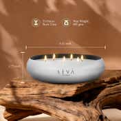 Seva Home Medley Aqua Silver Candle