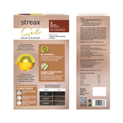 Streax Gel Hair Color for Women - Dark Brown 3 (150 ml)