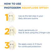 Bioderma Photoderm Aquafluide SPF 50+ PA++++ Invisible Sunscreen for All Skin Types, In Vivo Tested (40ml)