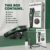LetsShave Beard, Body & Head Fully Waterproof Trimmer with 20 Settings