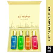 LA' French Tokyo, Rio, New York, Paris City Of Dream Luxury Perfume Gift Set For Him (4Pcs)