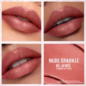 Lakme Bejewel Festive Trio  Liquid Lip - Nude Sparkle Eye Tint - Quartz and Setting Spray (4 pcs)