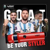 VGR ROSSO Beard & Hair Trimmer for Men with 3 Guide Combs 400Min Runtime 2-Year Warranty - Red