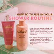 mCaffeine Sweet Escape Body Lotion,Guava Tini De-Tan Body Wash Floral-Fresh & Luxe Body Care Duo (2 pcs)