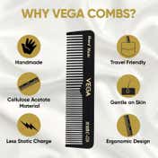 Vega Handcrafted Pocket Comb for Hair Styling for Men & Women (HMBC-126)