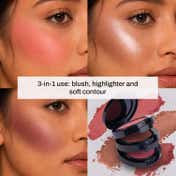 Power Beauty Super Stack 3-in-1 Cheek Velvet Tint - 04 Muted Pink, 05 Shimmer Pink, 06 Light Coral (15 g)