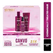 Streax Professional Canvoline Straightening Post Care Kit Combo (3Pcs)