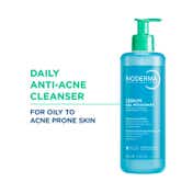 Bioderma Sebium Gel Moussant Acne Defence Cleanser For Oily Acne Prone Skin (400 ml)