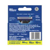 Gillette Mach 3 Turbo Manual Shaving Razor Blades Cartridge - (4Pcs)