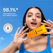 Foxtale Glow Sunscreen SPF 50 PA++++ with Vitamin C & Niacinamide for a Dewy Glow (80 ml)