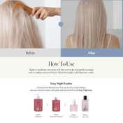 ANILLO Rosy Night Repair Shampoo Sulfate Free Damage Repair Korean Shampoo with Peptides (450 ml)