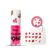 Blur India It's Giving Honey Tinted Lip Oil with Free Stickers - Watermelon Pink (2 ml)